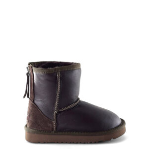 UGG Kids Classic Zip Short - Metallic Chocolate