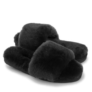 UGG Fluff Slides - Black
